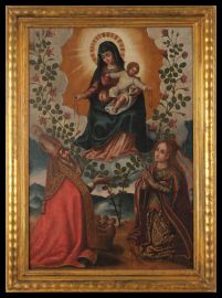 Madonna and Child with St. Nicholas and St.Rose of Lima.