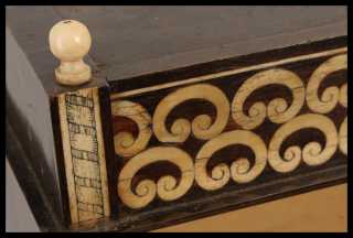 An early 19th Century Anglo Indian Table Cabinet with detailed ivory inlay